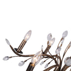 Lampadario Cristallo Floreale Antico Vintage Jorne