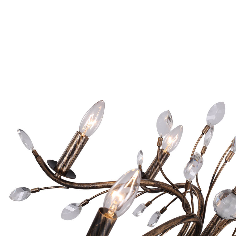 Lampadario Cristallo Floreale Antico Vintage Jorne