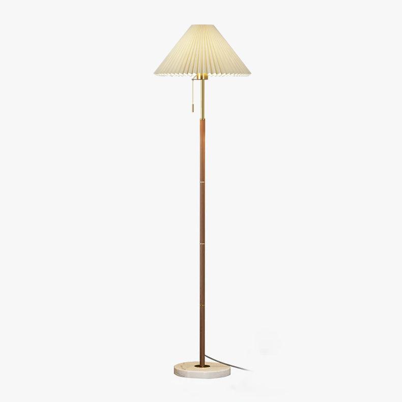Lampada da Terra Pieghettata Vintage