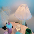 Lampada da Tavolo Plissettata Vintage