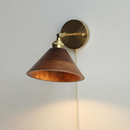 Eira Vintage Lampada da Parete con Interruttore a Catena