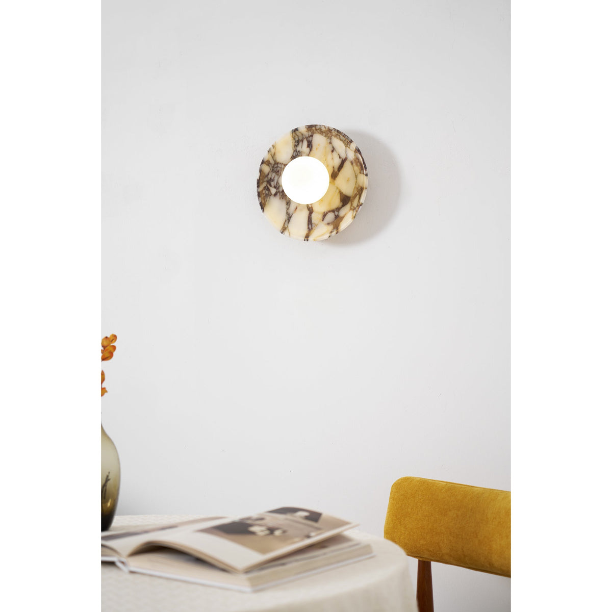 Lampada da Parete in Marmo Viola