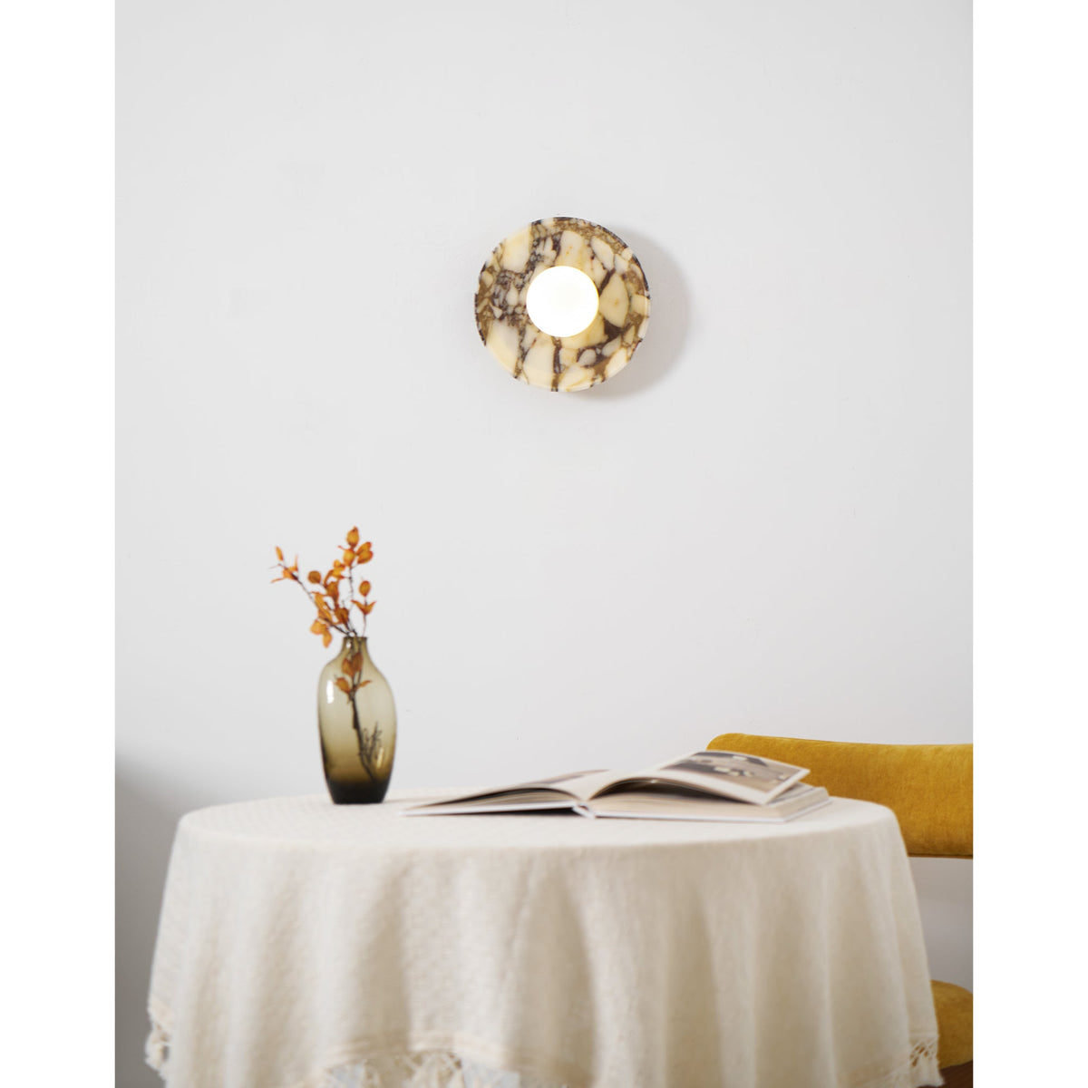 Lampada da Parete in Marmo Viola