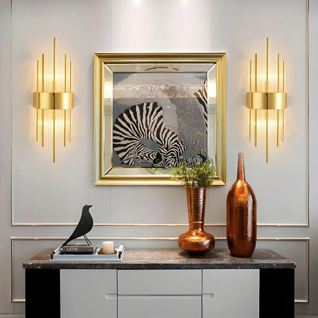 Virlen Applique – Cristallo e Metallo – Oro – Moderno – Illuminazione d'Accento Elegante per Interni