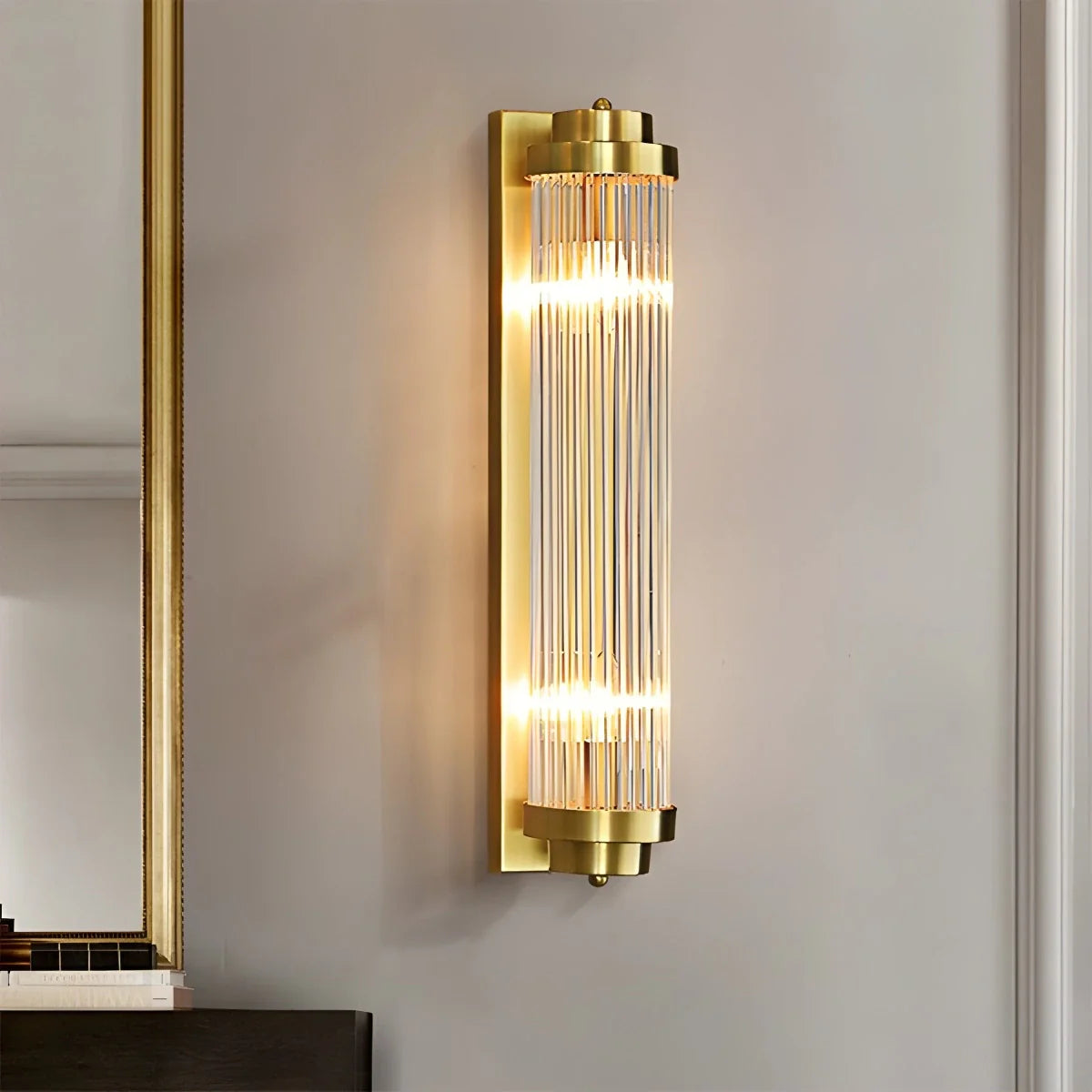 Virlen Applique – Cristallo e Metallo – Oro – Moderno – Illuminazione d'Accento Elegante per Interni