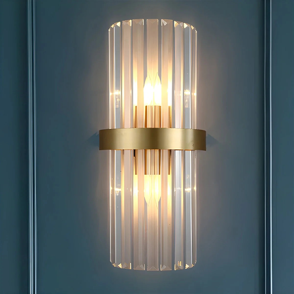 Virlen Applique – Cristallo e Metallo – Oro – Moderno – Illuminazione d'Accento Elegante per Interni