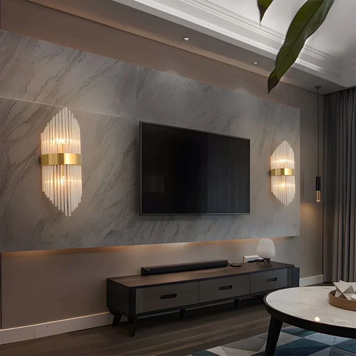 Virlen Applique – Cristallo e Metallo – Oro – Moderno – Illuminazione d'Accento Elegante per Interni