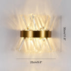 Virlen Applique – Cristallo e Metallo – Oro – Moderno – Illuminazione d'Accento Elegante per Interni