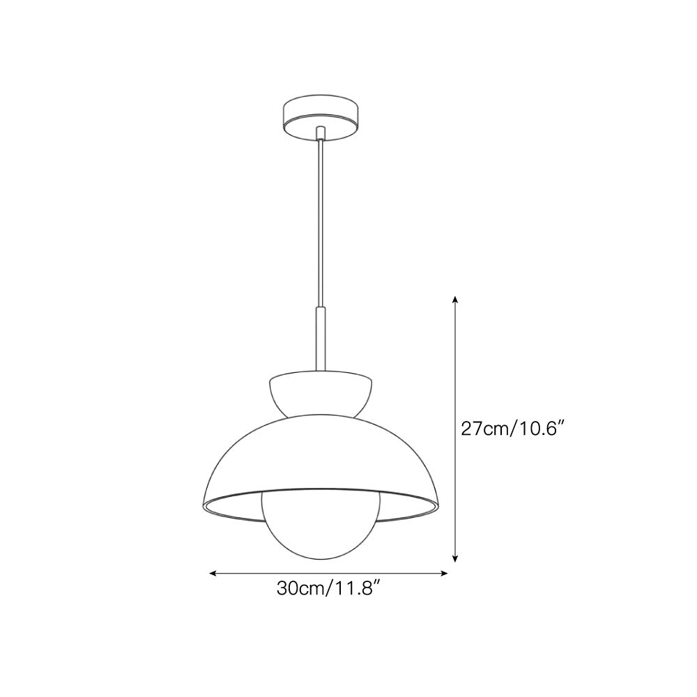 Lampada a sospensione Volo Alabastro