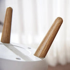 Cestino con Coperchio a Spinta e Gambe in Legno