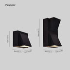 Lampada da Parete Esterno a LED Vexto Nera Moderna
