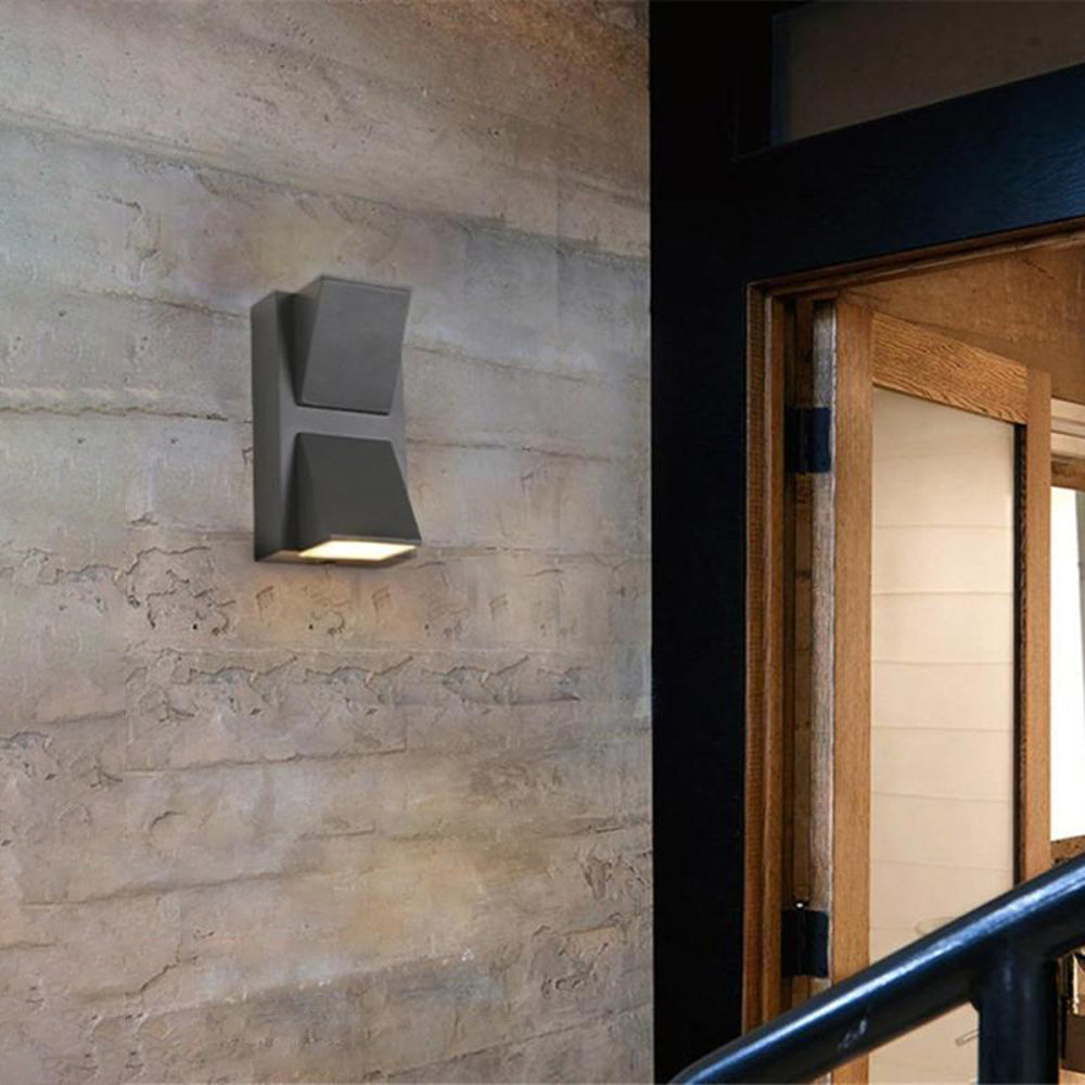 Lampada da Parete Esterno a LED Vexto Nera Moderna