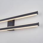 Arisha Minimalista LED Plafoniera Metallo Nera/Bianco Doppia Linea Soggiorno/Camera da Letto