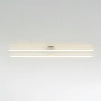 Arisha Minimalista LED Plafoniera Metallo Nera/Bianco Doppia Linea Soggiorno/Camera da Letto