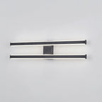 Arisha Minimalista LED Plafoniera Metallo Nera/Bianco Doppia Linea Soggiorno/Camera da Letto
