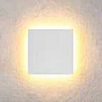 Klyne Minimalist Lampada da Parete Esterno Rotonda/Quadrata LED, Nera/Bianca
