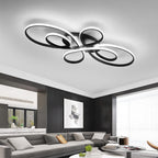 Brisa Moderno LED Multi Anelli Plafoniera, Marrone/Bianco