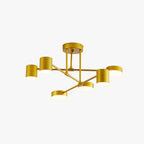Quor LED Soffitto Lampada, Nero/Bianco/Oro 6 Teste