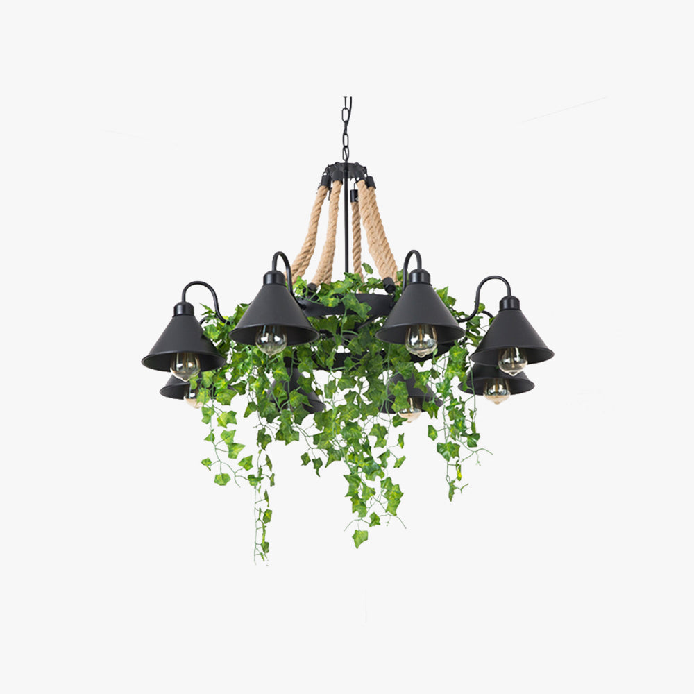 Lampadario Retro LED Arisha in Metallo Nero per Ristoranti/Bar/Soggiorni
