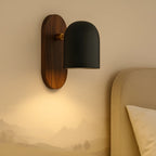 Applique in legno di noce – Luce calda e naturale per soggiorno e corridoio