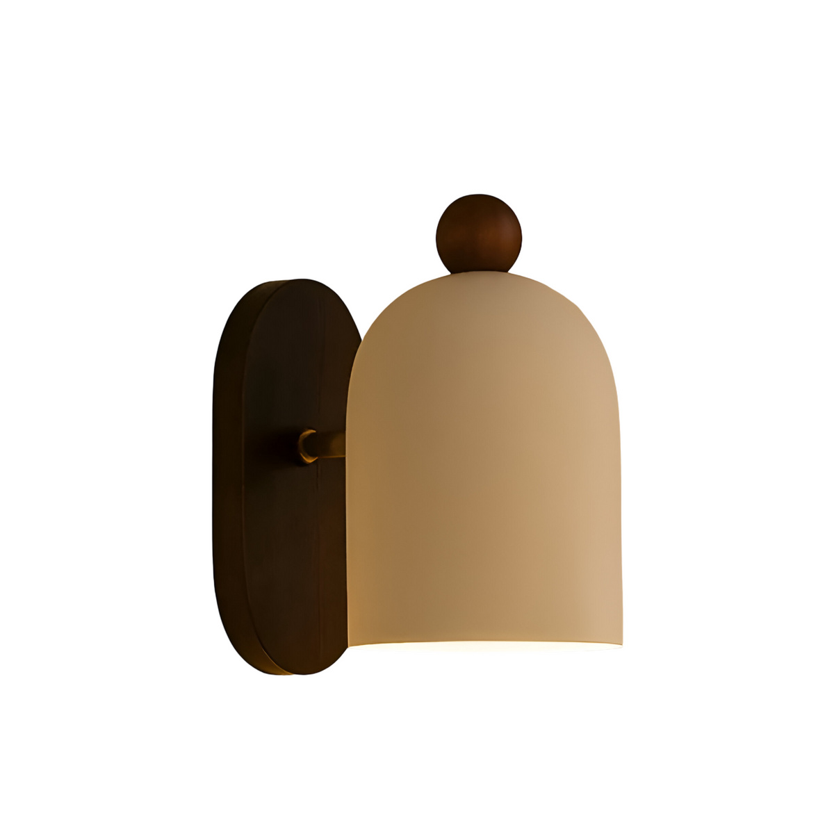 Applique in legno di noce – Luce calda e naturale per soggiorno e corridoio