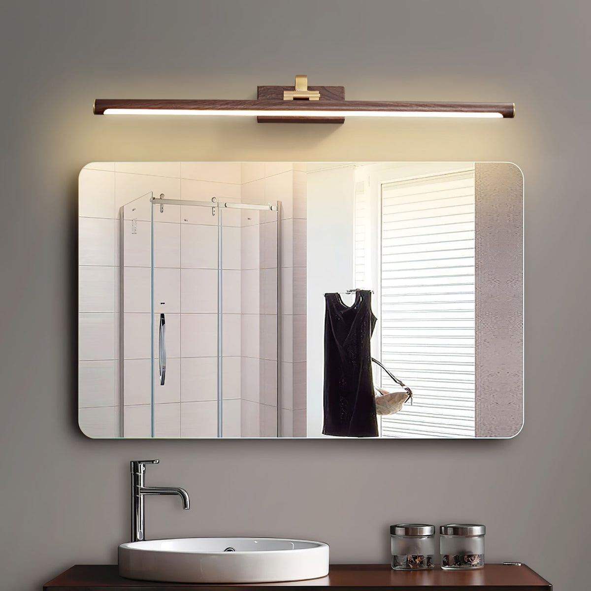 Applique a LED Lineare Color Noce