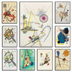 Quadro – Stampa su tela – Geometria astratta – Multicolore – 80×120 cm – Design moderno per soggiorno