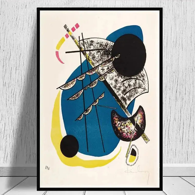 Quadro – Stampa su tela – Geometria astratta – Multicolore – 80×120 cm – Design moderno per soggiorno