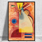 Quadro – Stampa su tela – Geometria astratta – Multicolore – 80×120 cm – Design moderno per soggiorno