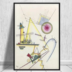 Quadro – Stampa su tela – Geometria astratta – Multicolore – 80×120 cm – Design moderno per soggiorno