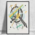 Quadro – Stampa su tela – Geometria astratta – Multicolore – 80×120 cm – Design moderno per soggiorno