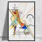 Quadro – Stampa su tela – Geometria astratta – Multicolore – 80×120 cm – Design moderno per soggiorno