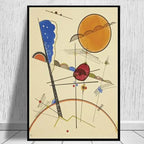 Quadro – Stampa su tela – Geometria astratta – Multicolore – 80×120 cm – Design moderno per soggiorno