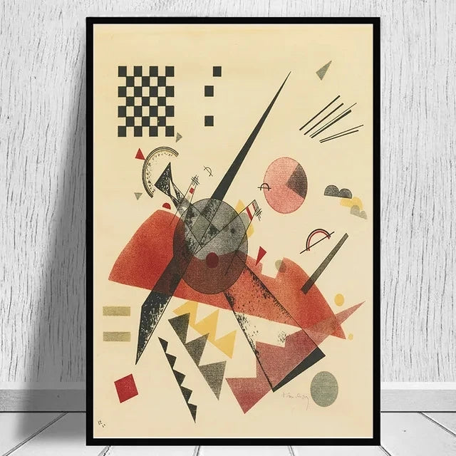 Quadro – Stampa su tela – Geometria astratta – Multicolore – 80×120 cm – Design moderno per soggiorno