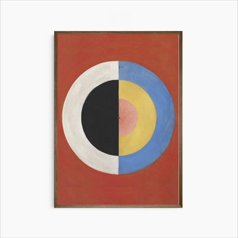 Quadro – Stampa su tela – Arte astratta – Multicolore – Rettangolo verticale – Ispirazione Hilma Af Klint