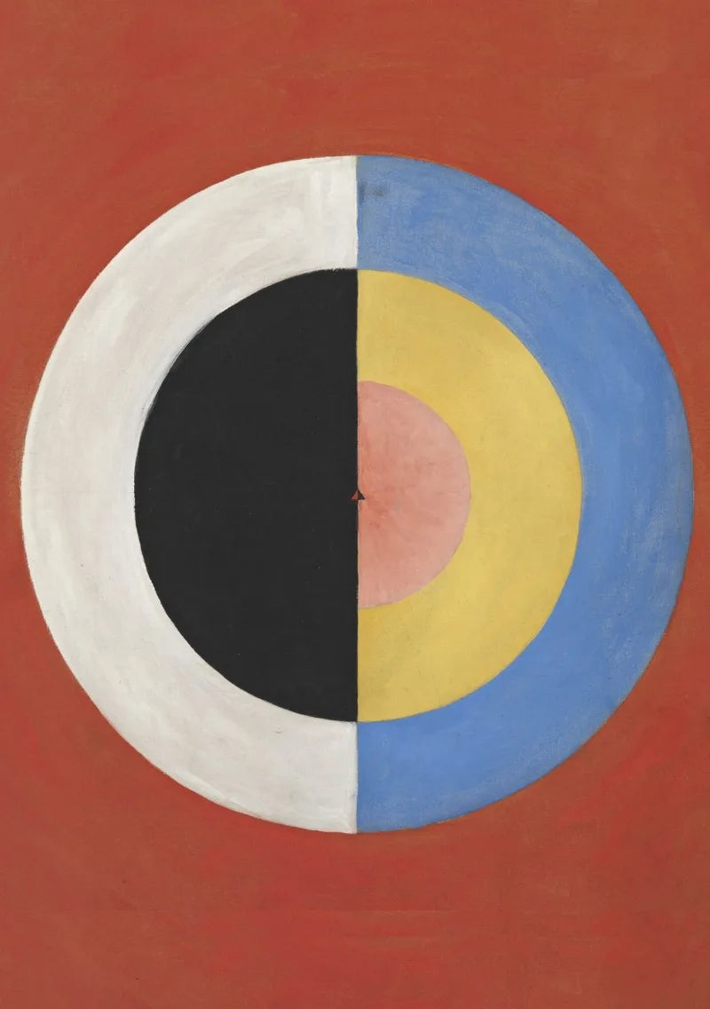 Quadro – Stampa su tela – Arte astratta – Multicolore – Rettangolo verticale – Ispirazione Hilma Af Klint