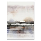 Quadro – Stampa su tela – Paesaggio astratto in arancione – 60×90 cm – Design moderno per il soggiorno