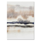 Quadro – Stampa su tela – Paesaggio astratto in arancione – 60×90 cm – Design moderno per il soggiorno