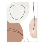 Quadro – Stampa su tela – Beige – 50×70 cm – Sole Geometrico Boho