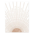 Quadro – Stampa su tela – Beige – 50×70 cm – Sole Geometrico Boho