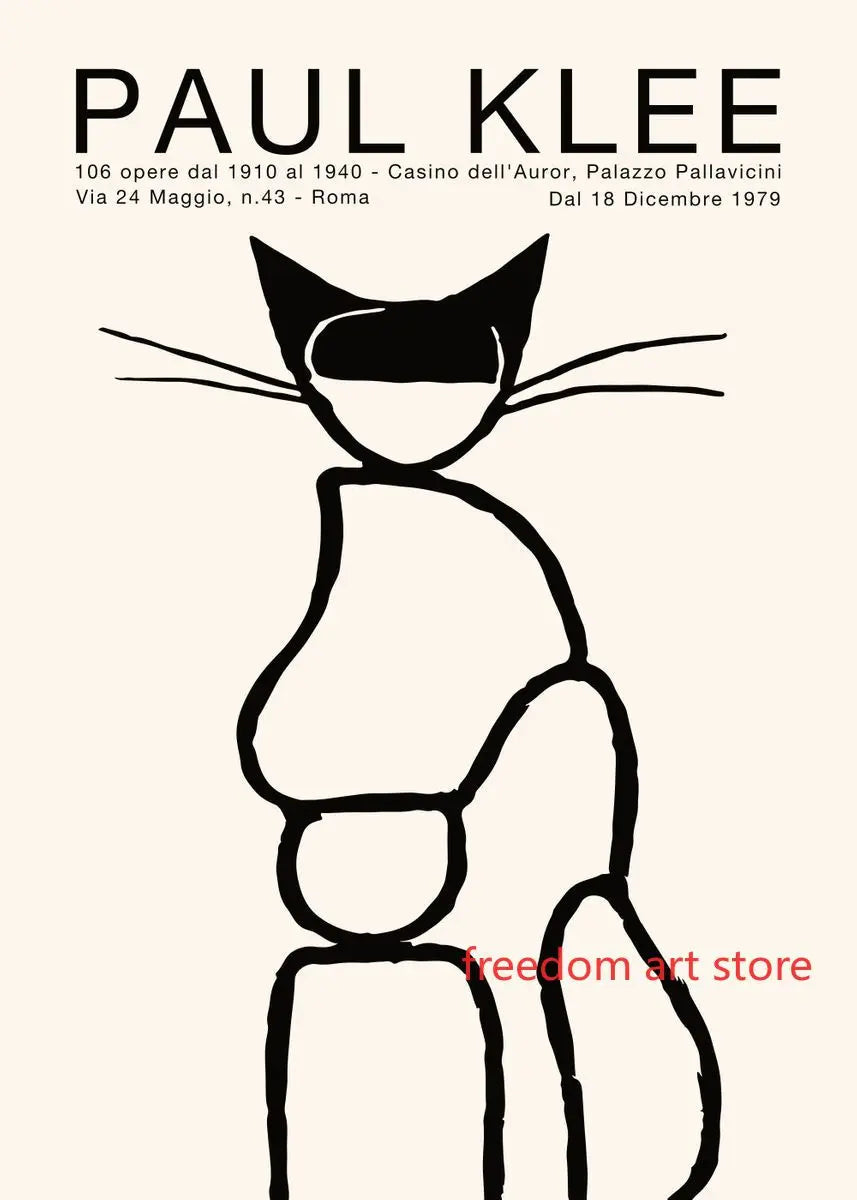 Quadro da parete – Stampa su tela – Colorato – 50×70 cm – Motivo artistico moderno di cane e gatto