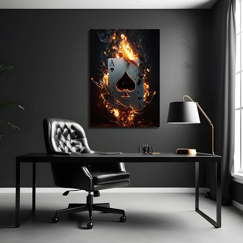 Quadro da parete – Stampa su tela – Colorato – 60×90 cm – Design astratto moderno per soggiorno