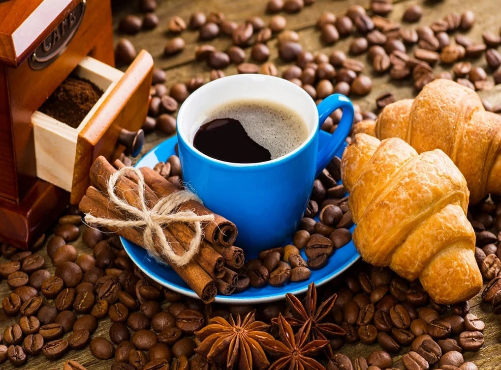 Quadro da parete – Stampa su tela – Motivo caffè – 60×80 cm – Moderno e Stile