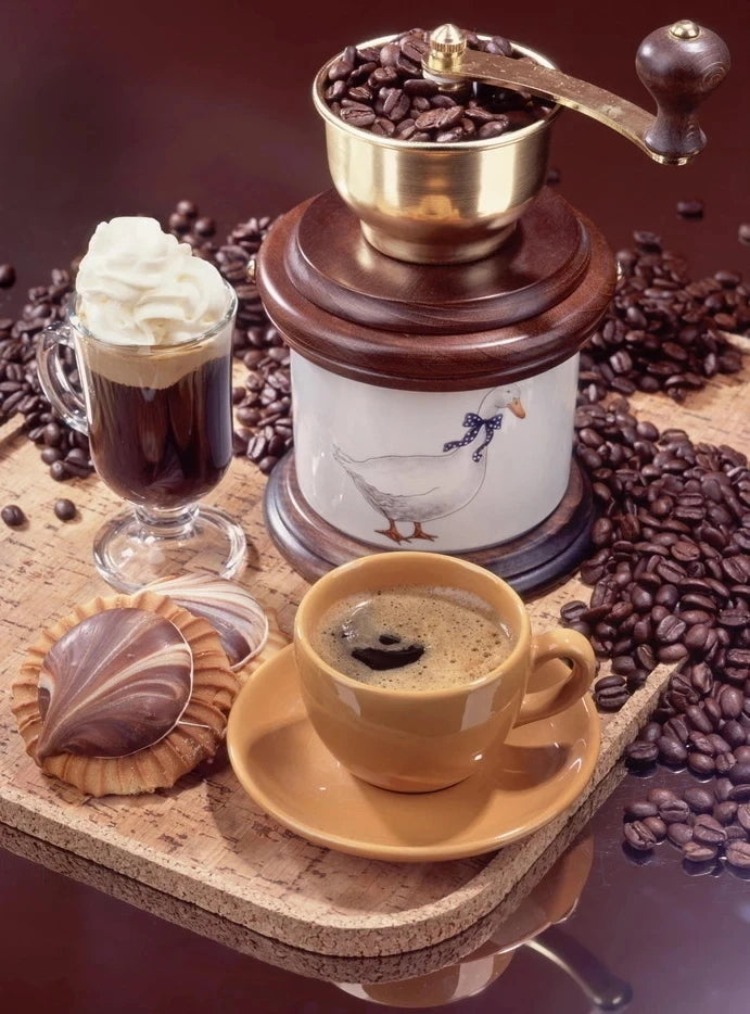 Quadro da parete – Stampa su tela – Motivo caffè – 60×80 cm – Moderno e Stile