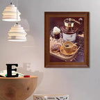 Quadro da parete – Stampa su tela – Motivo caffè – 60×80 cm – Moderno e Stile