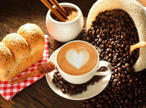 Quadro da parete – Stampa su tela – Motivo caffè – 60×80 cm – Moderno e Stile