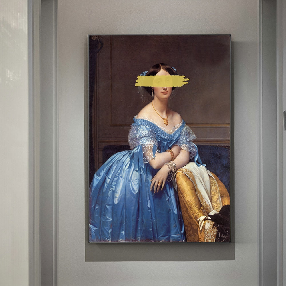 Quadro da parete – Stampa su tela – Motivi divertenti con rossetto – Stampe colorate – 60×90 cm – Arte da parete elegante per il soggiorno