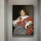 Quadro da parete – Stampa su tela – Motivi divertenti con rossetto – Stampe colorate – 60×90 cm – Arte da parete elegante per il soggiorno