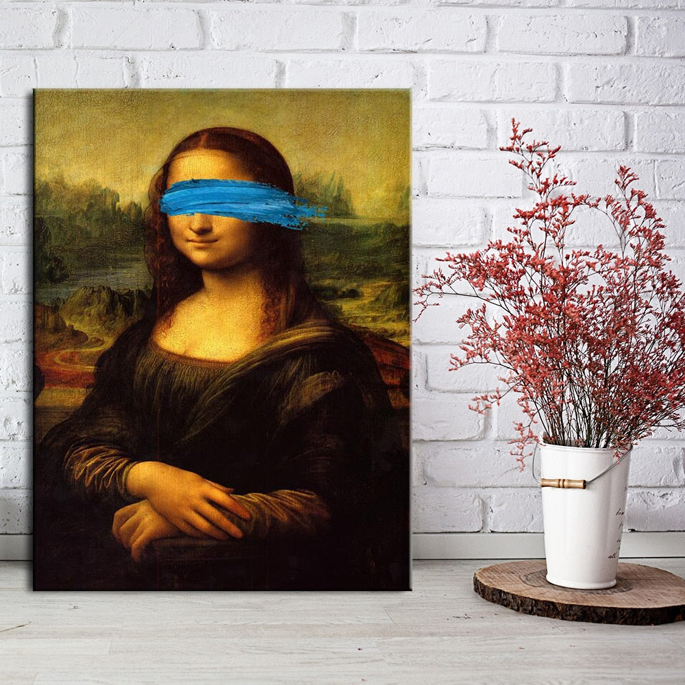 Quadro da parete – Stampa su tela – Motivi divertenti con rossetto – Stampe colorate – 60×90 cm – Arte da parete elegante per il soggiorno