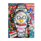 Arte murale – Stampa su tela graffiti – Aspetto graffiti colorato – Dimensione standard – Design moderno per accenti creativi